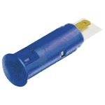 Signal Construct Blue Panel Mount Indicator, 12 → 14V, 6mm Mounting Hole Size, Solder Tab Termination