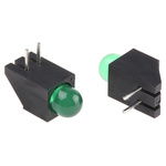 Kingbright L-1503CB/1GD, Green Right Angle PCB LED Indicator, Through Hole 2.5 V