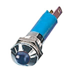 CML Innovative Technologies Blue Panel Mount Indicator, 12V, 8mm Mounting Hole Size