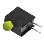 Dialight 551-0307F, Yellow Right Angle PCB LED Indicator, Through Hole 2.1 V