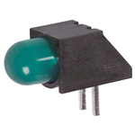 Dialight 550-0707F, Green Right Angle PCB LED Indicator, Through Hole 7.5 V