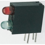 Dialight 553-0111-200F, Red Right Angle PCB LED Indicator, 2 LEDs, Through Hole 2.8 V
