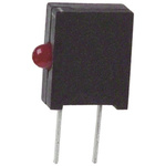 Dialight 555-2001F, Red Right Angle PCB LED Indicator, Through Hole 2 V