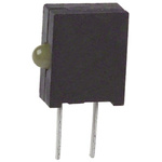 Dialight 555-2401F, Yellow Right Angle PCB LED Indicator, Through Hole 3 V