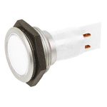 Signal Construct White Panel Mount Indicator, 230V ac, 30mm Mounting Hole Size, IP67