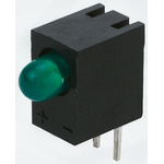 Kingbright L-710A8EW/1LGD, Green Right Angle PCB LED Indicator, Through Hole 2.5 V