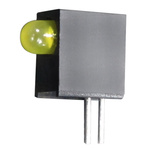 Kingbright L-710A8EW/1YD, Yellow Right Angle PCB LED Indicator, Through Hole 2.5 V