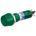 Sato Parts Green Neon Panel Mount Indicator, 100 → 125V ac, 10.2mm Mounting Hole Size, Solder Tab Termination