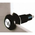 Marl White Panel Mount Indicator, 12 → 28V, 8.1mm Mounting Hole Size, Solder Tab Termination, IP67