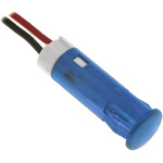 Apem Blue Panel Mount Indicator, 24V dc, 6mm Mounting Hole Size, Lead Wires Termination