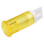 Apem Yellow Panel Mount Indicator, 24V dc, 12mm Mounting Hole Size, Faston, Solder Lug Termination