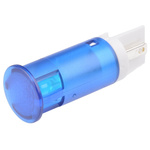 Apem Blue Panel Mount Indicator, 24V dc, 12mm Mounting Hole Size, Faston, Solder Lug Termination