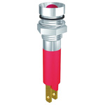 Signal Construct Yellow Panel Mount Indicator, 230V, 8mm Mounting Hole Size, Solder Tab Termination