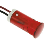 APEM Red Flashing LED Panel Mount Indicator, 24V dc, 12mm Mounting Hole Size, Lead Wires Termination