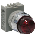 Idec Red Panel Mount Indicator, 22mm Mounting Hole Size