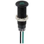 Sloan Green Panel Mount Indicator, 5 → 28V, 8.2 x 7.6mm Mounting Hole Size, Lead Wires Termination, IP68