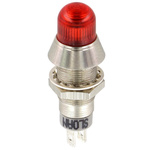 Sloan Red Panel Mount Indicator, 5 → 28V dc, 8.2mm Mounting Hole Size, FASTON Termination, IP68