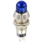 Sloan Blue Panel Mount Indicator, 5 → 28V dc, 8.2mm Mounting Hole Size, FASTON Termination, IP68
