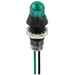 Sloan Green Panel Mount Indicator, 5 → 28V dc, 8.2mm Mounting Hole Size, Lead Wires Termination, IP68
