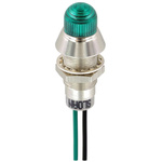 Sloan Green Panel Mount Indicator, 5 → 28V dc, 8.2mm Mounting Hole Size, Lead Wires Termination, IP68