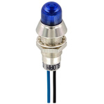 Sloan Blue Panel Mount Indicator, 5 → 28V dc, 8.2mm Mounting Hole Size, Lead Wires Termination, IP68