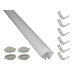 PowerLED LED Strip Extrusion & Diffuser EXT for Cove Lighting, Shelve Lighting, Skirting Board Lighting, Under Cabinet