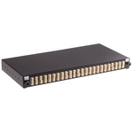 RS PRO Multimode Duplex Fibre Optic Patch Panel With 24 Ports Populated, 1U