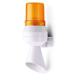 AUER Signal KLL Series Amber Sounder Beacon, 230 V ac, IP43, Vertical Mount, 92 at 1 Metre