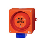 Clifford & Snell YL80 Super Series Blue Sounder Beacon, 115 V ac, IP66, Side Mount, 120dB at 1 Metre