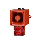 e2s AL105NX Series Red Sounder Beacon, 230 V, IP66, Wall Mount, 113dB at 1 Metre