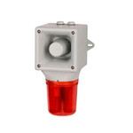 e2s AB105LDA Series Amber, Blue, Clear, Green, Red, Yellow LED Beacon, 24 V, IP65, Wall Mount, 113dB at 1 Metre