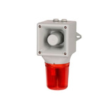e2s AB105LDA Series Amber, Blue, Clear, Green, Red, Yellow LED Beacon, 24 V, IP65, Wall Mount, 113dB at 1 Metre