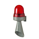 Werma 424 Series Red Horn Beacon, 115 V, IP65, Wall Mount, 98dB at 1 Metre