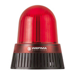 Werma 430 Series Red Sounder Beacon, 10 → 48 V, IP65, Base Mount, 108dB at 1 Metre