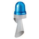 Werma 434 Series Blue Horn Beacon, 115 → 230 V, IP65, Wall Mount, 98dB at 1 Metre