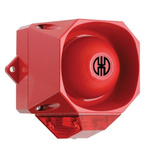 Werma 439 Series Red Sounder Beacon, 9 → 60 V, IP65, Wall Mount, 105dB at 1 Metre