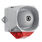 Werma 439 Series Red Sounder Beacon, 9 → 60 V, IP65, Wall Mount, 105dB at 1 Metre