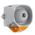 Werma 439 Series Yellow Sounder Beacon, 9 → 60 V, IP65, Wall Mount, 105dB at 1 Metre