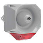 Werma 441 Series Red Sounder Beacon, 9 → 60 V, IP65, Wall Mount, 105dB at 1 Metre
