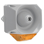 Werma 441 Series Yellow Sounder Beacon, 9 → 60 V, IP65, Wall Mount, 105dB at 1 Metre