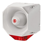 Werma 442 Series Red Sounder Beacon, 115 → 230 V, IP65, Wall Mount, 98dB at 1 Metre