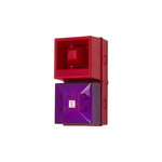 Clifford & Snell YL40 Series Magenta Sounder Beacon, 230 V ac, IP65, Base-mounted, 108dB at 1 Metre