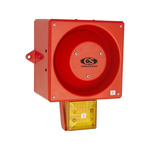 Clifford & Snell YL80 Hi Vis Series Yellow Sounder Beacon, 115 V ac, IP66, Wall or Bulkhead, 116dB at 1 Metre