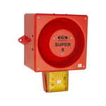 Clifford & Snell YL80 Hi Vis Series Yellow Sounder Beacon, 48 V dc, IP66, Wall or Bulkhead, 120dB at 1 Metre