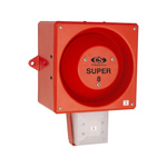 Clifford & Snell YL80 Hi Vis Series Opal Sounder Beacon, 115 V ac, IP66, Wall or Bulkhead, 120dB at 1 Metre