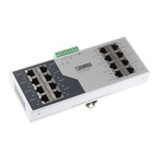 Phoenix Contact Ethernet Switch, 16 RJ45 port, 24V dc, 100Mbit/s Transmission Speed, DIN Rail Mount FL SWITCH SF 16TX