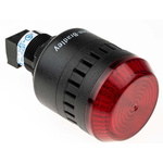 Allen Bradley 855PC Series Red Sounder Beacon, 24 V ac/dc, IP65, Panel Mount, 98dB at 1 Metre