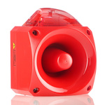 Klaxon Nexus Series Red Sounder Beacon, 110 V ac, 230 V ac, Wall Mount, 105dB at 1 Metre