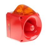 Klaxon Nexus Series Amber Sounder Beacon, 110 V ac, 230 V ac, Wall Mount, 120dB at 1 Metre