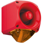 Klaxon Nexus Series Amber Sounder Beacon, 10 → 60 V dc, Wall Mount, 110dB at 1 Metre